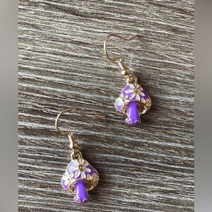 Mushroom earrings drop A43